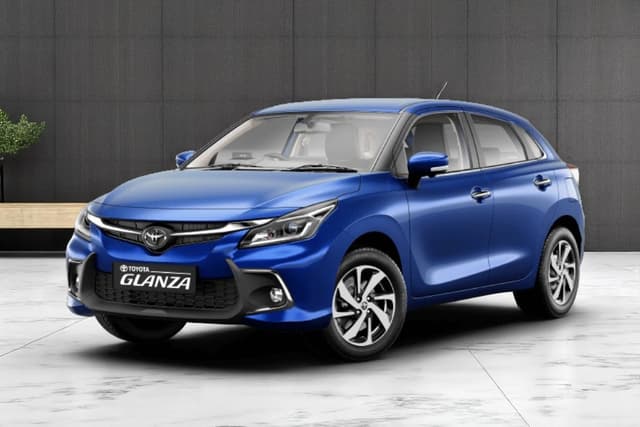 Toyota Glanza Insta Blue Color Image